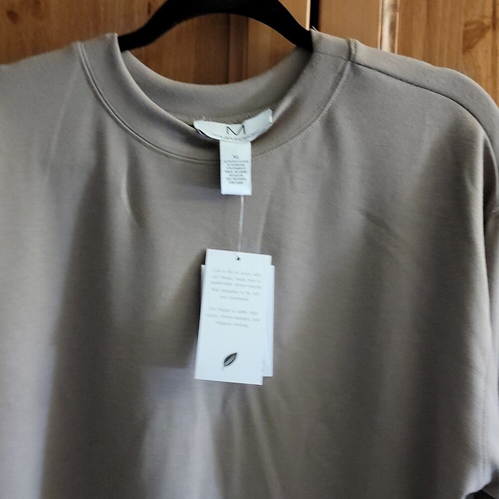 Magaschoni Long Sleeve Drop Shoulder Dress Size XL NWT - Picture 2 of 5